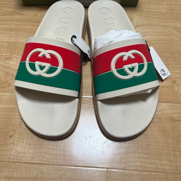 women Gucci Slide Interlocking G Orange - Picture 1 of 8